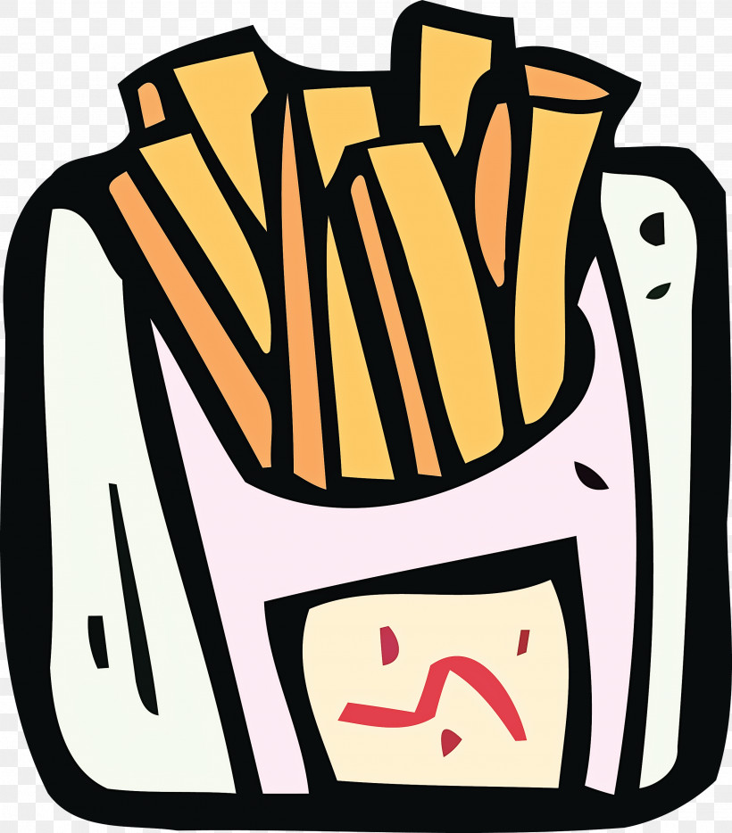 French Fries, PNG, 2632x3000px, Line, Bag, Fast Food, French Fries Download Free