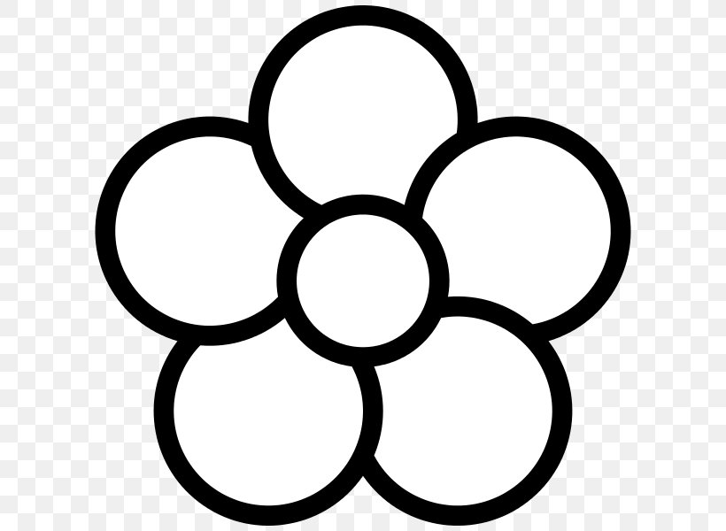 Petal Flower Clip Art, PNG, 618x600px, Petal, Area, Black And White, Coloring Book, Flower Download Free
