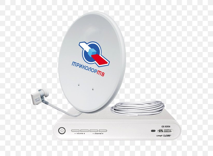 Satellite Television Tricolor TV Digital Television General Satellite, PNG, 600x600px, Satellite Television, Aerials, Digital Television, Electronic Device, Electronics Accessory Download Free