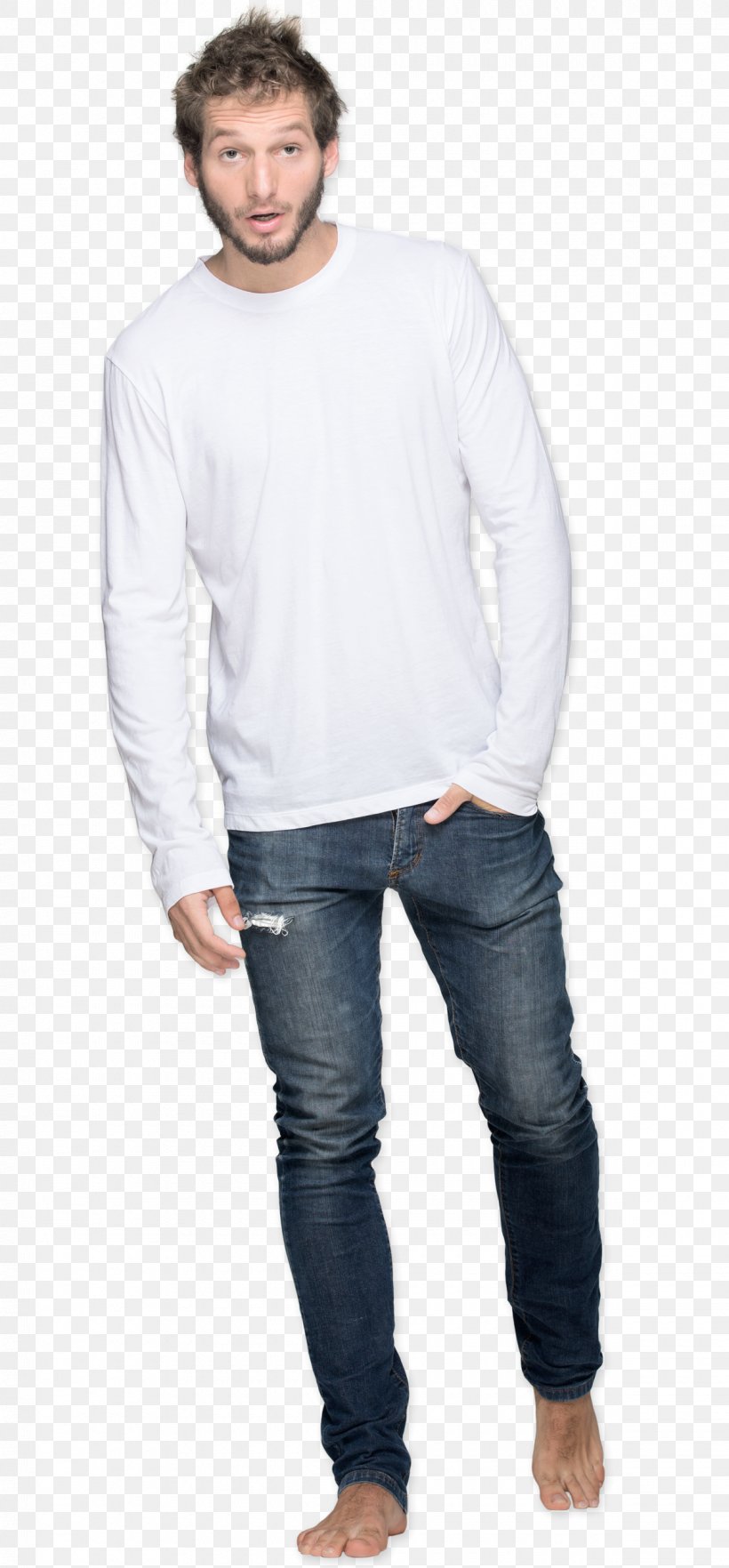 Fermín Tangüis Jeans Long-sleeved T-shirt Long-sleeved T-shirt, PNG, 1200x2580px, Jeans, Clothing, Cotton, Denim, Dress Shirt Download Free
