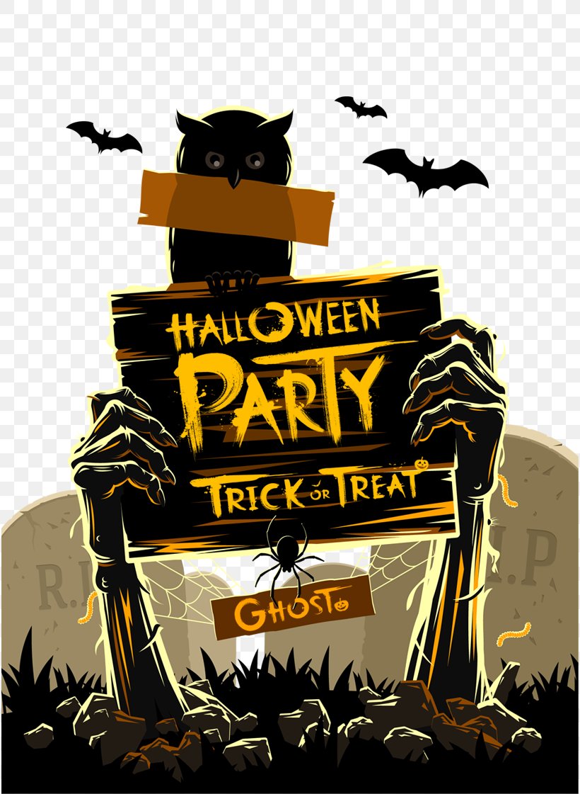 Halloween Costume Party Illustration, PNG, 816x1121px, Halloween, Advertising, Brand, Drawing, Haunted House Download Free
