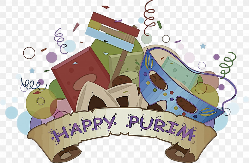 Purim Jewish Holiday, PNG, 2999x1971px, Purim, Cartoon, Holiday, Jewish Download Free