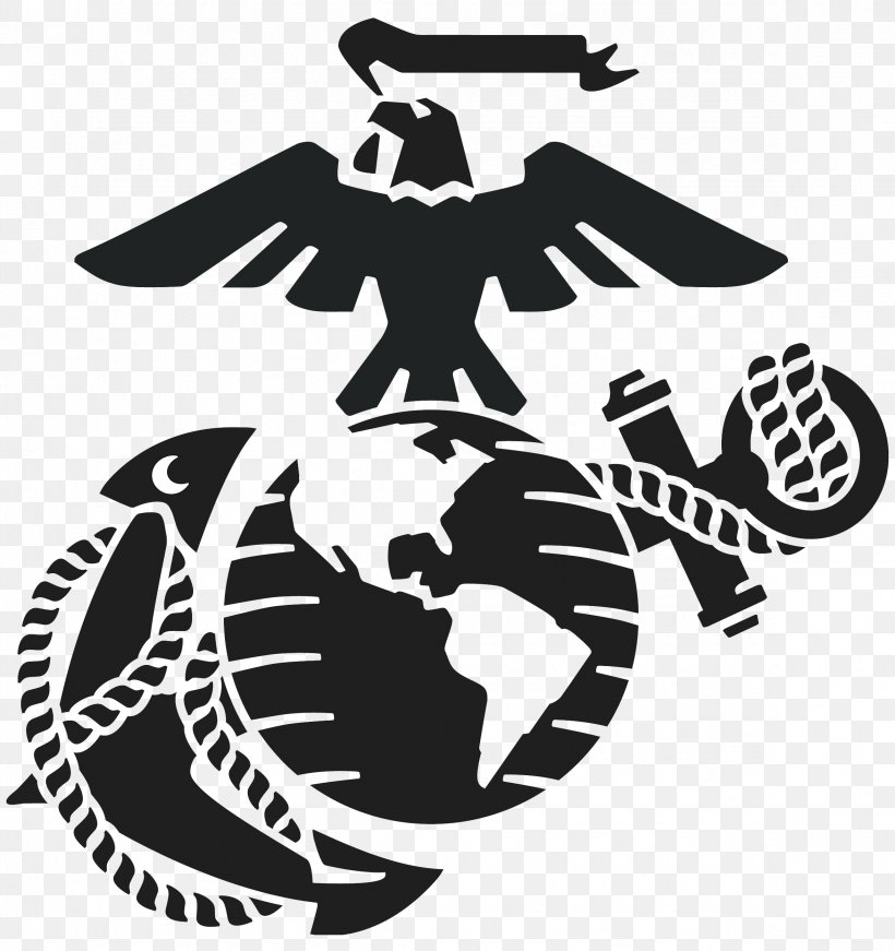 Eagle, Globe, And Anchor Decal United States Marine Corps Marine Corps Eagle Globe & Anchor, PNG, 2352x2500px, Eagle Globe And Anchor, Anchor, Blackandwhite, Decal, Globe Download Free