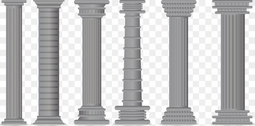 Column Euclidean Vector, PNG, 2674x1322px, Column, Architecture, Baluster, Ionic Order, Structure Download Free