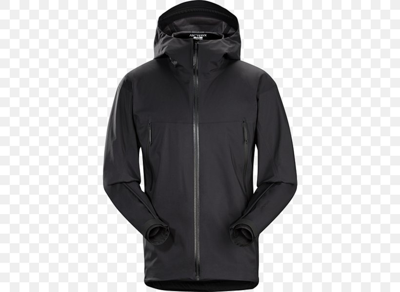 Hoodie Arc'teryx Jacket Clothing Gore-Tex, PNG, 432x600px, Hoodie, Approach Shoe, Black, Breathability, Clothing Download Free