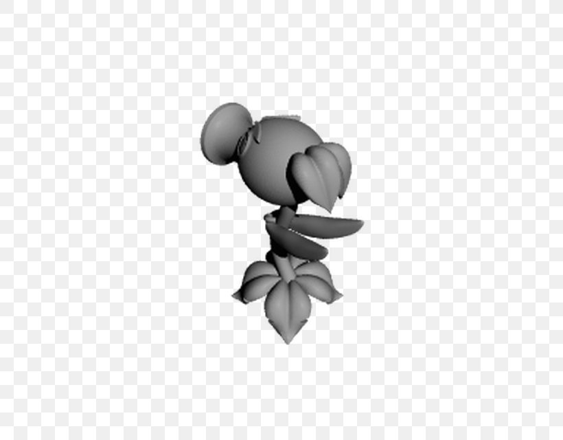 Plants Vs. Zombies: Garden Warfare Peashooter Download Video 3D Printing, PNG, 640x640px, 3d Computer Graphics, 3d Printing, Plants Vs Zombies Garden Warfare, Black, Black And White Download Free