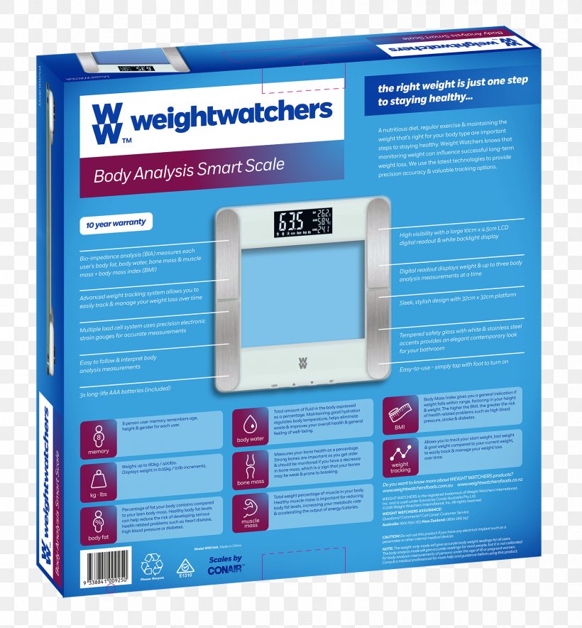 Weight Watchers Body Composition Measuring Scales Human Body, PNG, 1708x1842px, Weight Watchers, Body Composition, Conair Corporation, Display Device, Electronic Device Download Free