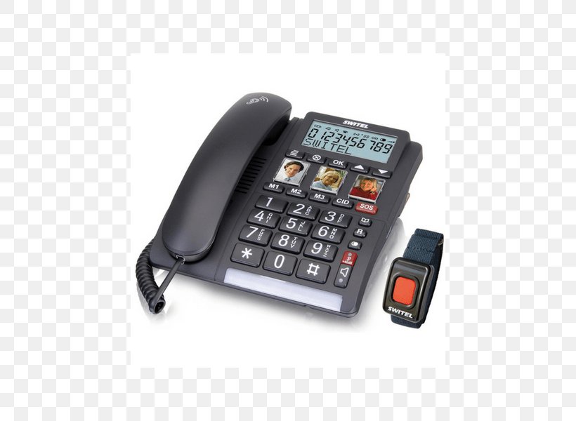 Cordless Telephone Corded Big Button Switel TF 560 Hands-free Mobile Phones Home & Business Phones, PNG, 600x600px, Telephone, Answering Machine, Answering Machines, Caller Id, Camera Phone Download Free