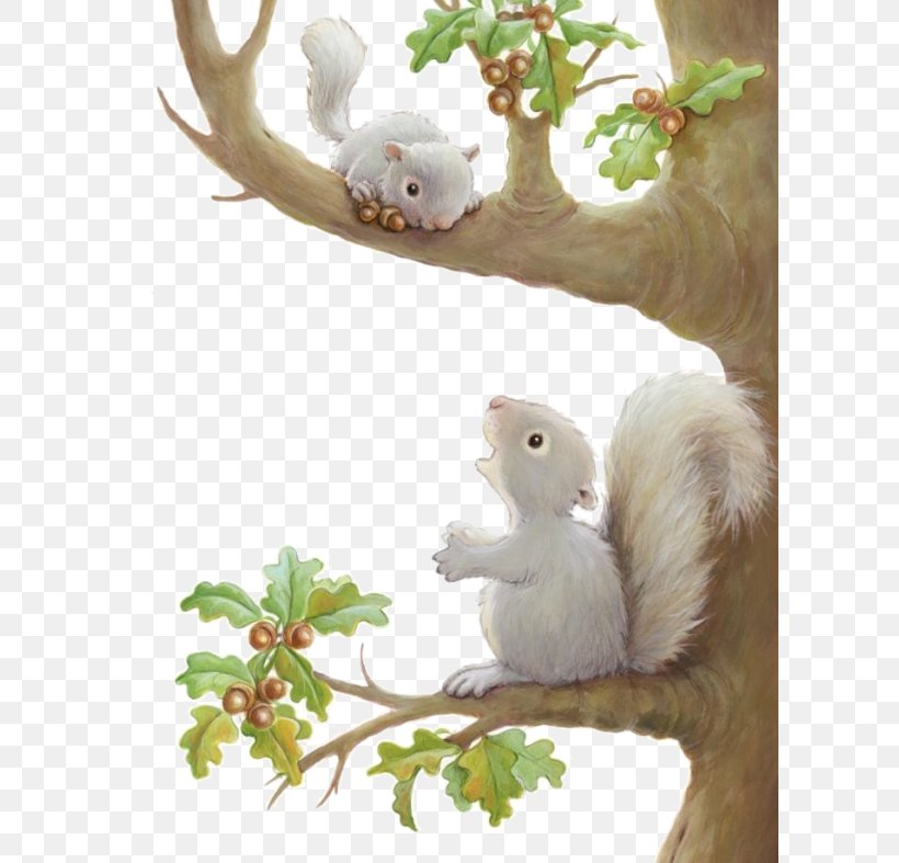 Hand-painted Squirrel Trees, PNG, 600x787px, Squirrel, Animation, Branch, Cartoon, Drawing Download Free