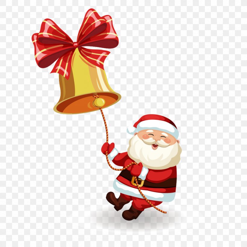 Santa Claus Christmas Illustration, PNG, 1000x1000px, Santa Claus, Bell, Christmas, Christmas Decoration, Christmas Gift Download Free