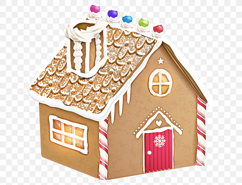 Christmas Decoration, PNG, 666x627px, Gingerbread House, Christmas Decoration, Dessert, Food, Gingerbread Download Free