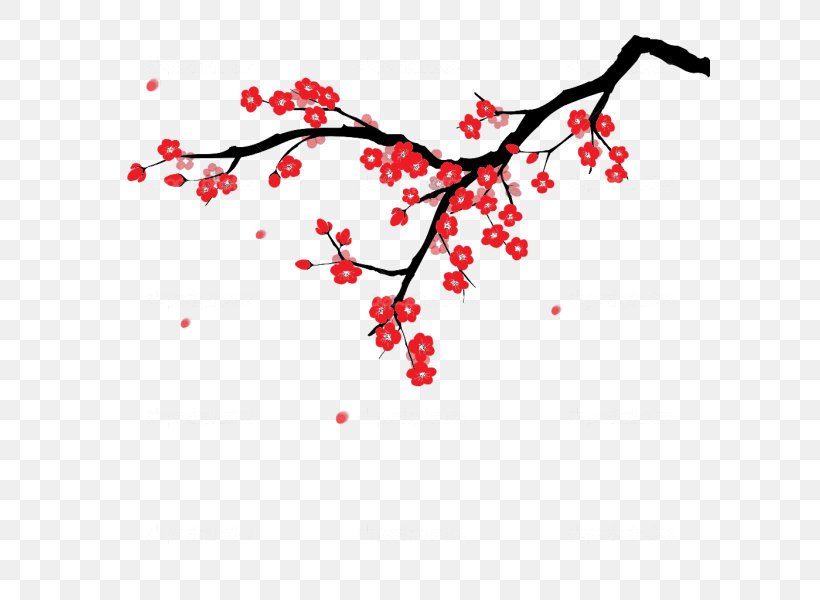 Plum Blossom Clip Art, PNG, 600x600px, Plum Blossom, Blossom, Branch, Cherry, Cherry Blossom Download Free