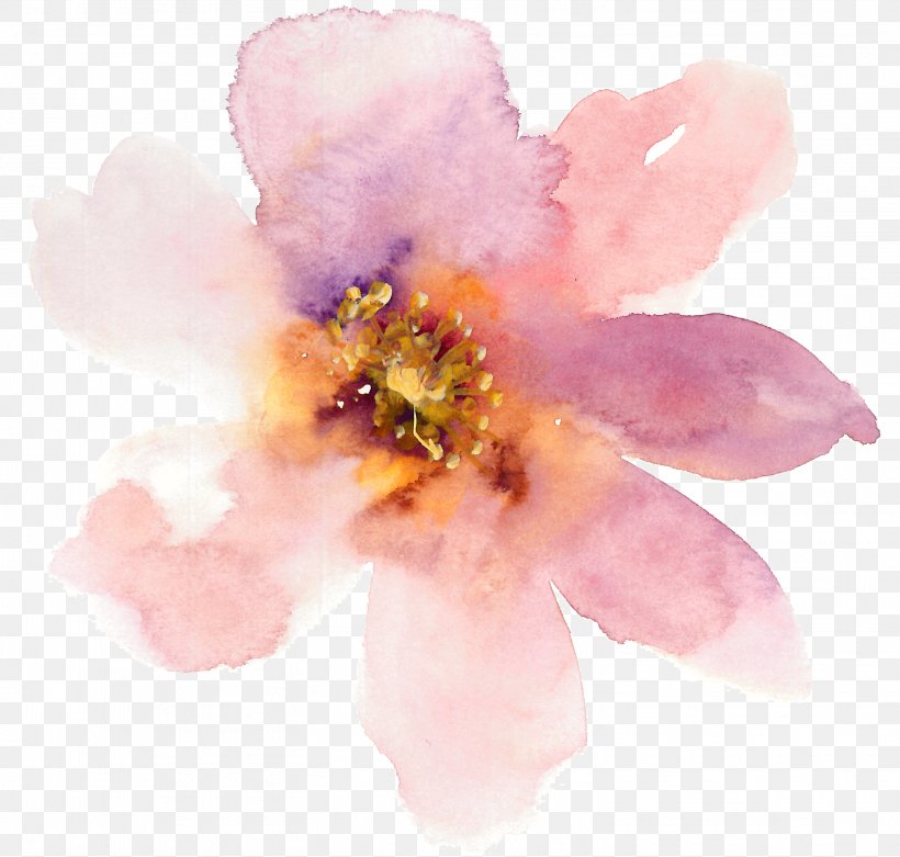 Watercolor Painting Flower, PNG, 3039x2898px, Watercolour Flowers, Art, Blossom, Cherry Blossom, Flower Download Free