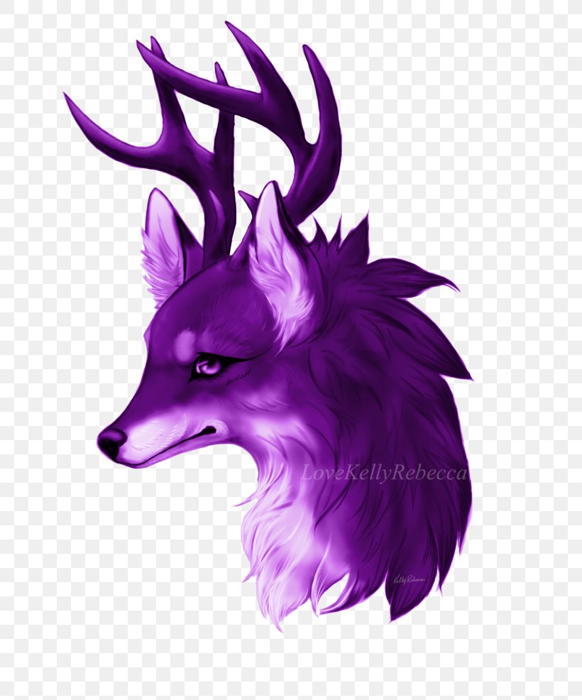 Deer Antler Illustration Purple Character, PNG, 811x986px, Deer, Antler, Character, Fictional Character, Horn Download Free