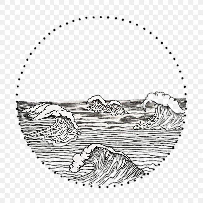 Drawing Art The Great Wave Off Kanagawa Graphic Design, PNG, 1024x1024px, Drawing, Area, Art, Art Museum, Black And White Download Free