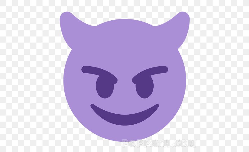 Emoji Lucifer Devil Smile, PNG, 500x500px, Emoji, Carnivoran, Cat, Cat Like Mammal, Devil Download Free