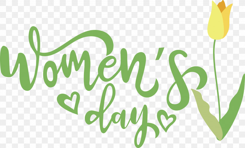 Womens Day Happy Womens Day, PNG, 3000x1811px, Womens Day, Flower, Green, Happy Womens Day, Leaf Download Free
