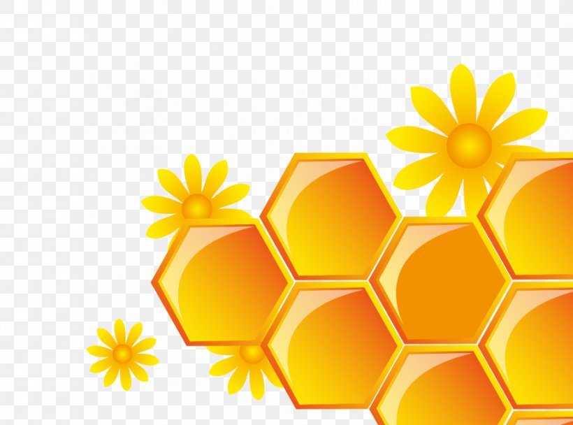 Honeycomb Honey Yellow, PNG, 916x680px, Honeycomb, Blue, Flower, Honey, Honey Bee Download Free