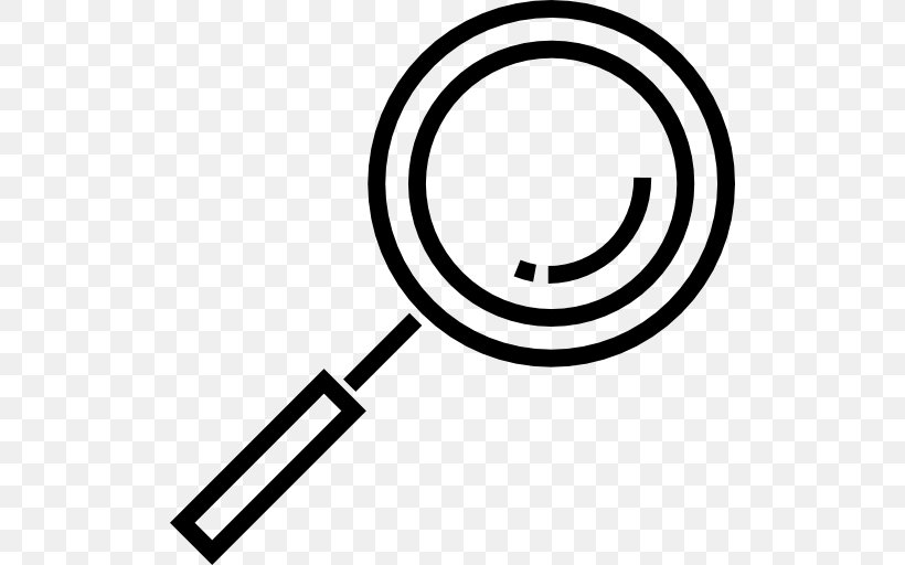 Magnifying Glass Clip Art, PNG, 512x512px, Magnifying Glass, Area, Black And White, Brand, Glass Download Free