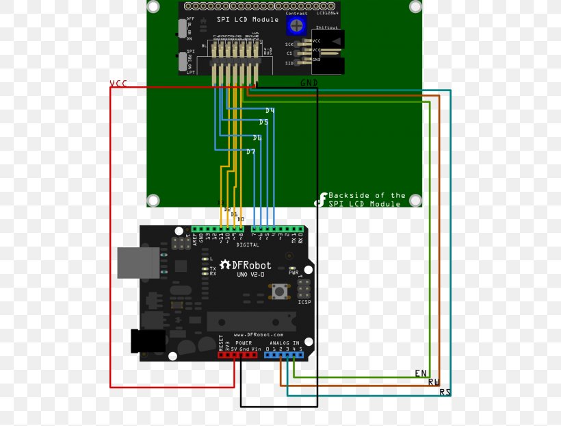 Arduino Liquid-crystal Display Light Serial Peripheral Interface Bus Display Device, PNG, 500x622px, Arduino, Circuit Component, Computer Software, Diagram, Display Device Download Free