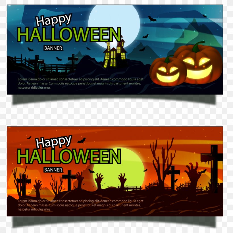 Banner Halloween Bat, PNG, 1200x1200px, Banner, Advertising, Brand, Cemetery, Display Advertising Download Free