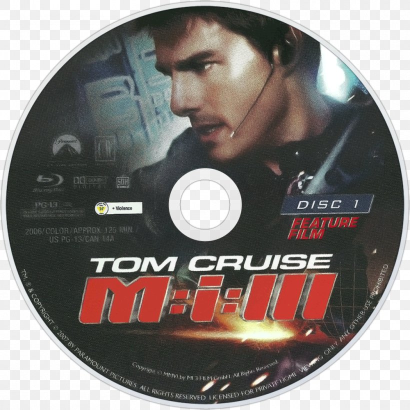 Mission: Impossible III Blu-ray Disc DVD, PNG, 1000x1000px, 2006, Mission Impossible Iii, Bluray Disc, Brand, Compact Disc Download Free