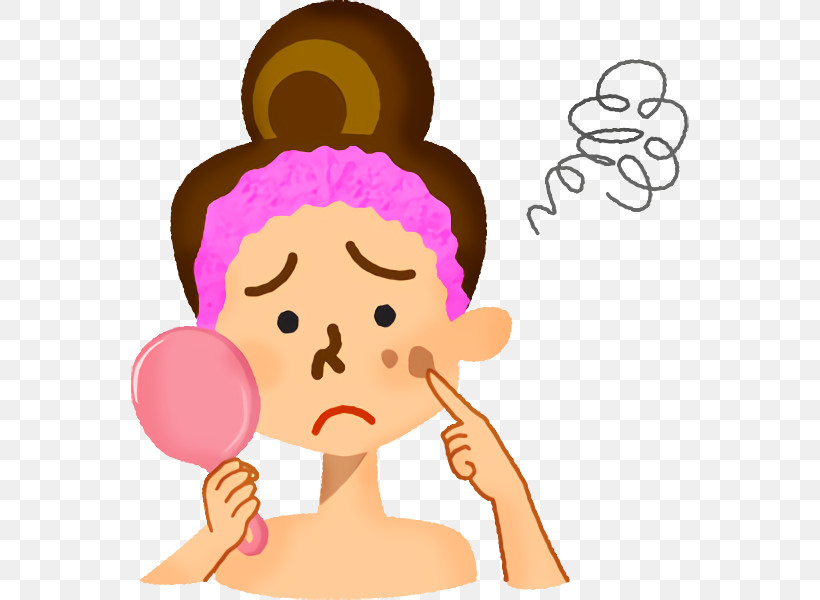 Nose Cheek Cartoon Pink Finger, PNG, 558x600px, Nose, Cartoon, Cheek, Child, Finger Download Free