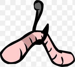 Fishing Pole - Worm Club Penguin Fishing Bait Clip Art PNG