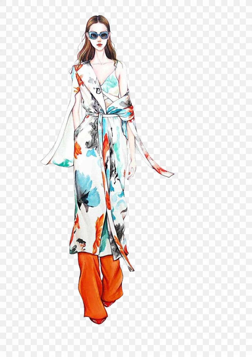 Fashion Model Watercolor Painting Illustration, PNG, 905x1280px, Fashion, Art, Clothing, Costume, Costume Design Download Free