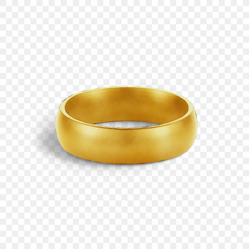 Ring Jewellery Yellow Bangle Metal, PNG, 1020x1020px, Watercolor, Bangle, Bracelet, Brass, Gold Download Free