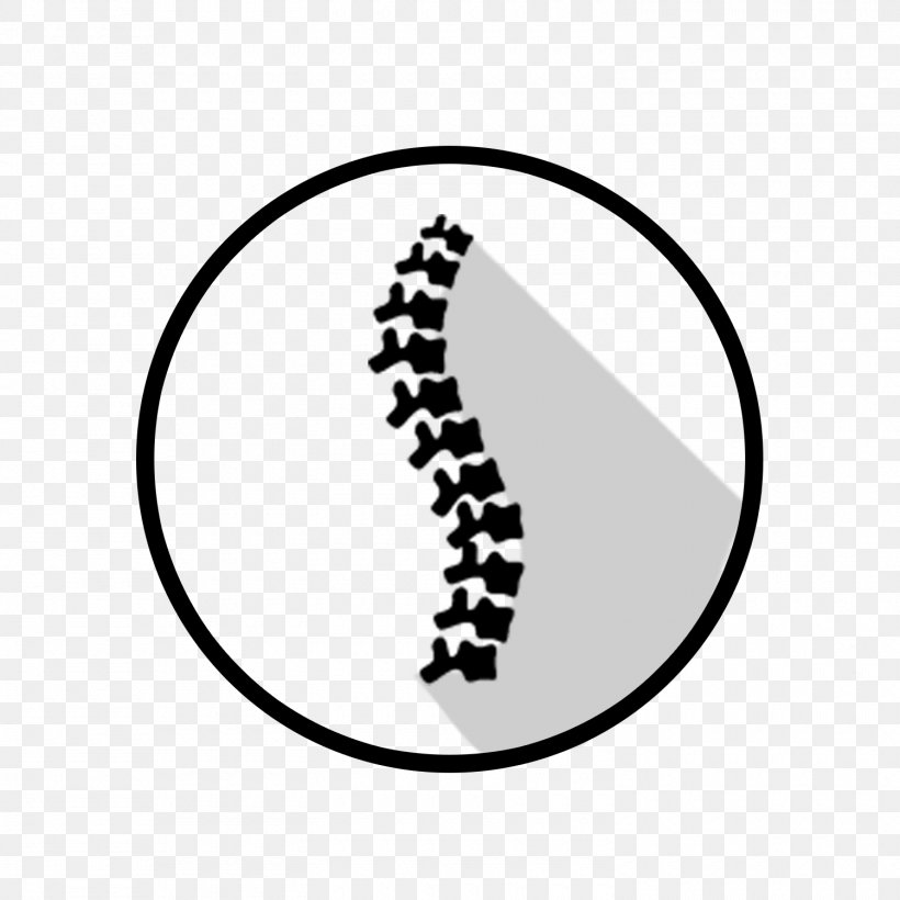 Circle Logo, PNG, 1500x1500px, Vertebral Column, Back Pain, Blackandwhite, Chiropractic, Logo Download Free