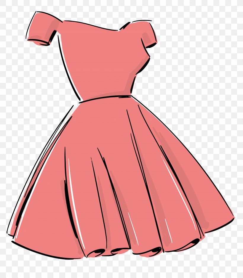 Dress Skirt Clip Art, PNG, 3711x4252px, Dress, Cartoon, Costume Design, Designer, Drawing Download Free