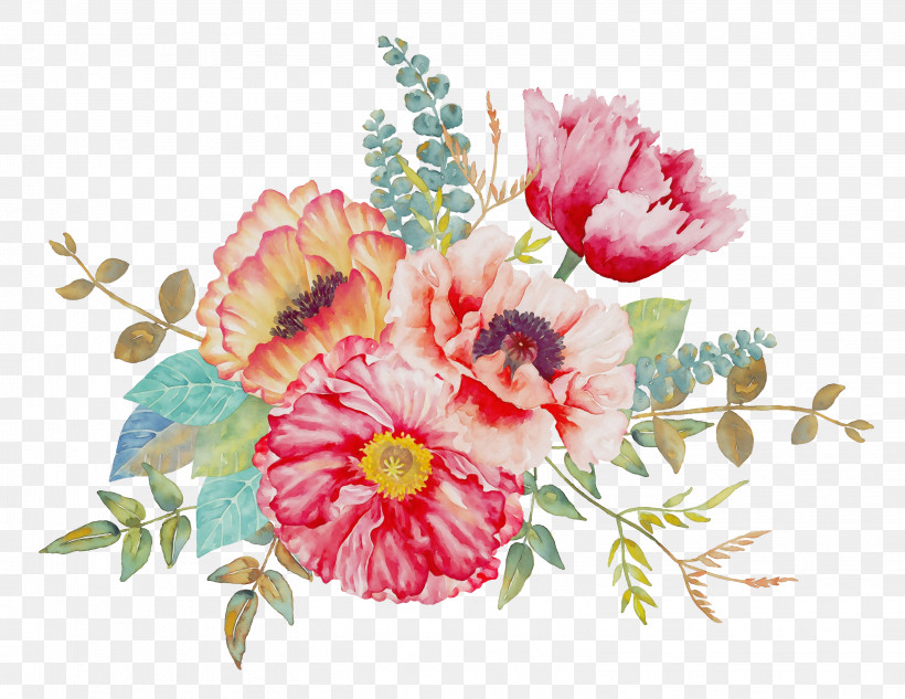 Floral Design, PNG, 3107x2401px, Watercolor, Cut Flowers, Floral Design, Flower, Flower Bouquet Download Free