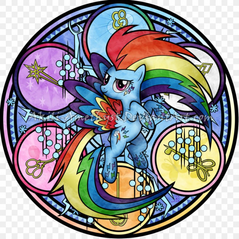 Rainbow Dash Pinkie Pie Pony Stained Glass Twilight Sparkle, PNG, 894x894px, Rainbow Dash, Applejack, Art, Artwork, Fictional Character Download Free