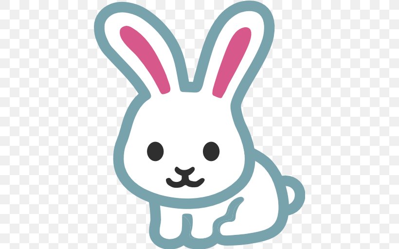 Easter Bunny Emoji Dutch Rabbit Sticker, PNG, 512x512px, Easter Bunny, Android, Computer, Domestic Rabbit, Dutch Rabbit Download Free