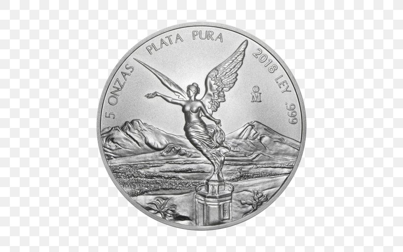 Libertad Ounce Silver Coin Gold, PNG, 512x512px, Libertad, Apmex, Black And White, Bullion, Bullion Coin Download Free
