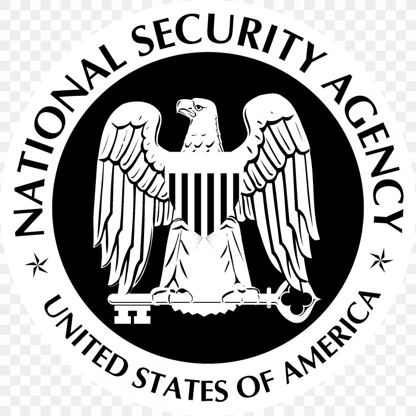 The National Security Agency: Cracking Secret Codes Fort Meade Intelligence Agency, PNG, 2400x2400px, National Security Agency, Badge, Black And White, Brand, Central Intelligence Agency Download Free