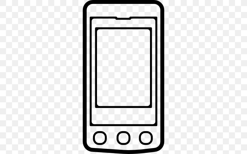 IPhone Smartphone Android 0, PNG, 512x512px, Iphone, Android, Area, Black And White, Button Download Free
