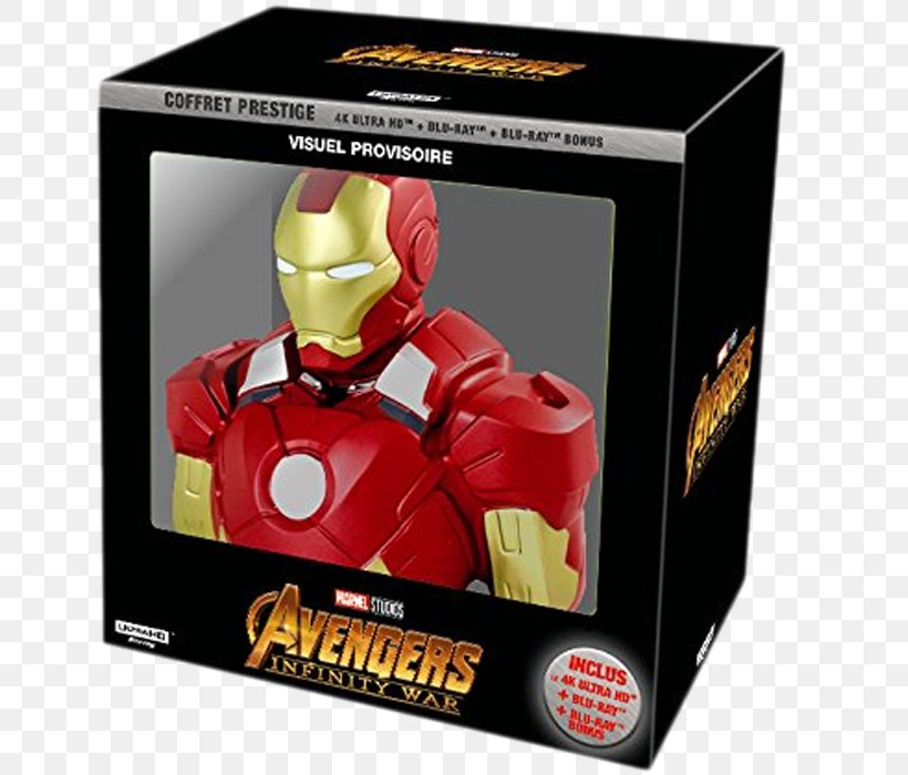Iron Man Thanos Blu-ray Disc Ultra HD Blu-ray Black Panther, PNG, 700x700px, 4k Resolution, Iron Man, Action Figure, Avengers Film Series, Avengers Infinity War Download Free