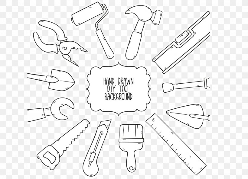 Tool Clip Art, PNG, 2265x1640px, Tool, Area, Auto Part, Black And White, Brand Download Free