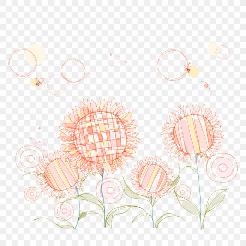 Drawing Common Sunflower Illustration, PNG, 1500x1500px, Drawing, Common Sunflower, Floral Design, Floristry, Flower Download Free