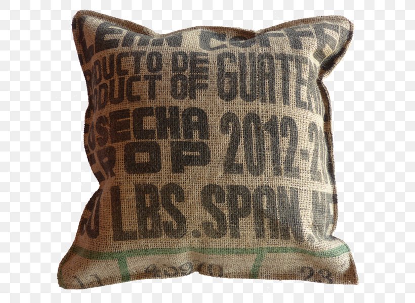 Fair Trade Coffee Coffee Bag Throw Pillows, PNG, 600x600px, Coffee, Bag, Coffee Bag, Cushion, Facebook Download Free