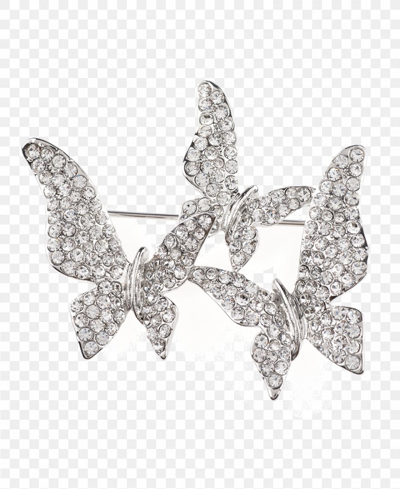 Earring Body Jewellery Brooch Silver, PNG, 900x1100px, Earring, Body Jewellery, Body Jewelry, Brooch, Butterfly Download Free