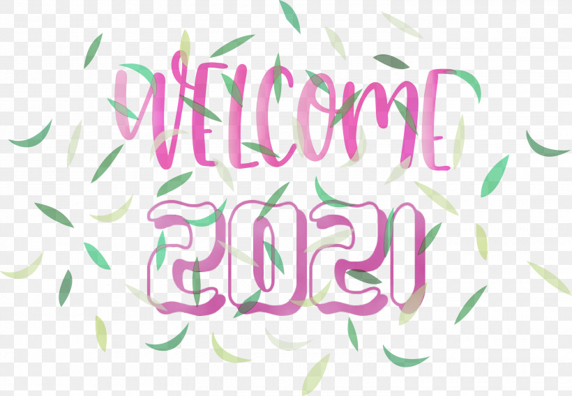 Logo Calligraphy Leaf Petal Meter, PNG, 3000x2079px, 2021 New Year, 2021 Year, Welcome 2021 Year, Calligraphy, Leaf Download Free