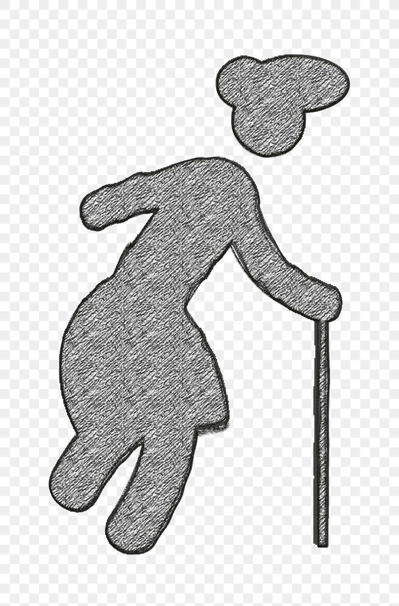 Old Lady Walking Icon People Icon Old Icon, PNG, 752x1246px, People Icon, Black, Cartoon, Hm, Human Biology Download Free
