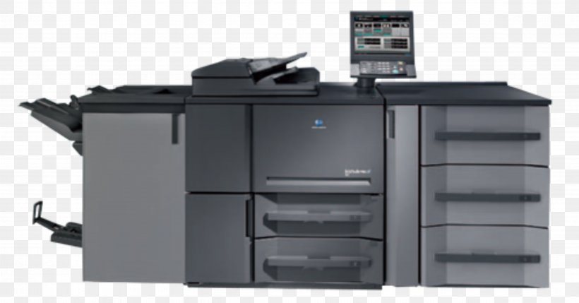 Printer Konica Minolta Photocopier Digital Printing, PNG, 4724x2476px, Printer, Digital Printing, Duplex Printing, Konica Minolta, Machine Download Free