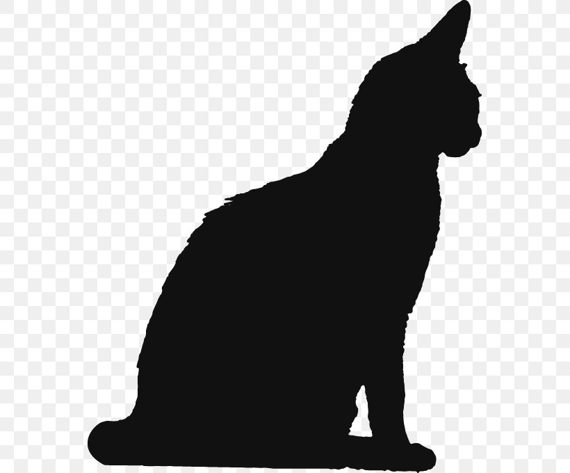 Black Cat Silhouette Manx Cat Clip Art, PNG, 567x680px, Black Cat, Black, Black And White, Carnivoran, Cartoon Download Free
