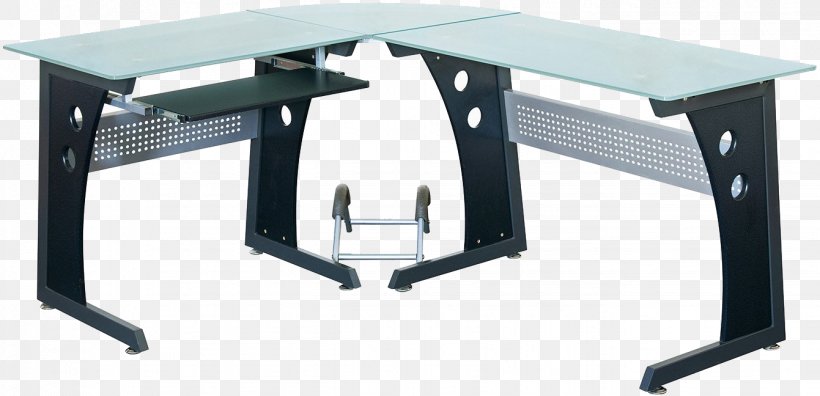 Techni Mobili L Shaped Glass Computer Desk Techni Mobili Glass-Top Computer Desk Table, PNG, 1341x648px, Computer Desk, Automotive Exterior, Computer, Desk, Furniture Download Free