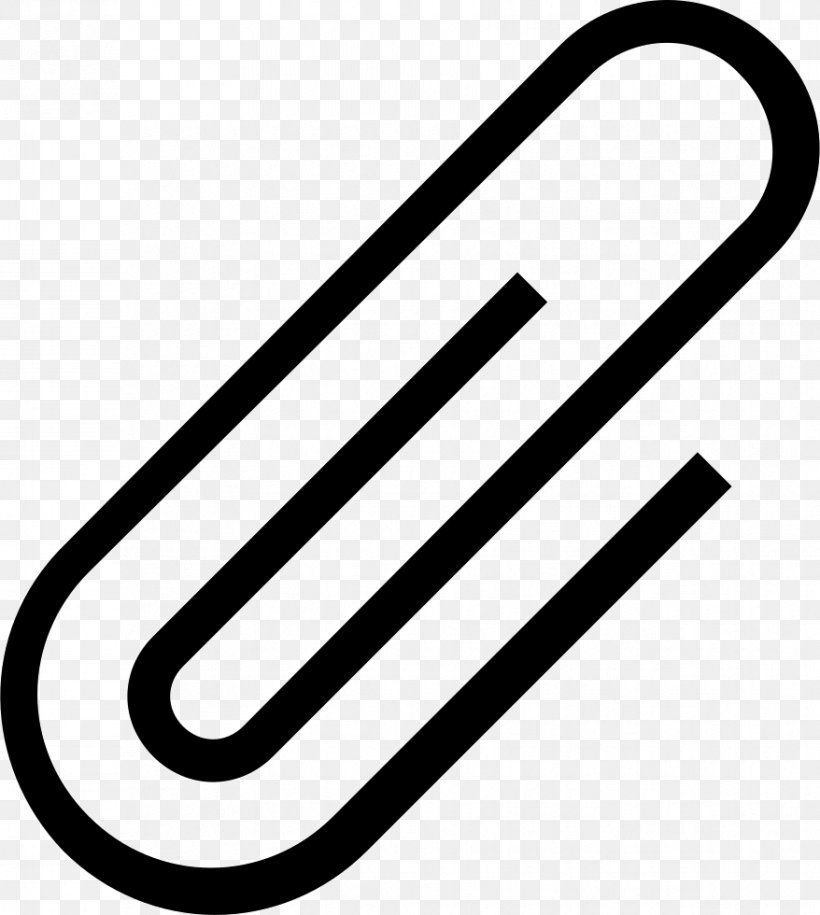 Symbol Email Attachment Paper Clip Download, PNG, 878x980px, Symbol, Black And White, Document, Email Attachment, Paper Clip Download Free