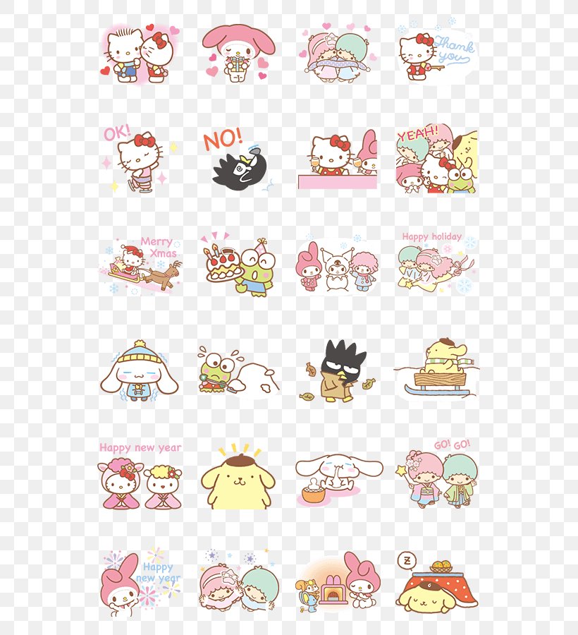 My Melody Hello Kitty Sticker Kuromi Sanrio, PNG, 562x900px, My Melody, Badtzmaru, Cartoon, Cinnamoroll, Emoticon Download Free